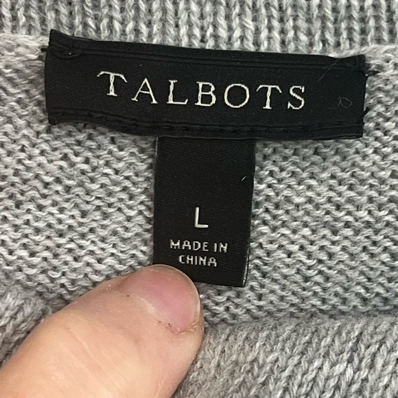 Talbots Holiday Bird Lambswool Sweater Sz L "Seasons Tweetings Novelty Christmas - Picture 3 of 16